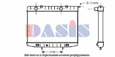 AKS DASIS 150760n -  Радиатор, охлаждение двигателя